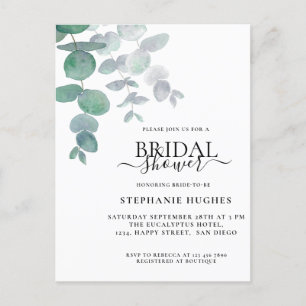 Eucalyptus Greenery Bridal Shower Invitation