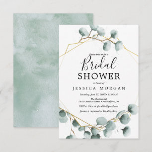 Eucalyptus Greenery Bridal Shower Invitation Card