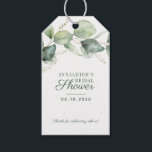 Eucalyptus Greenery Bridal Shower Thank You Favour Gift Tags<br><div class="desc">Eucalyptus Greenery Bridal Shower Thank You Favour Gift Tags</div>