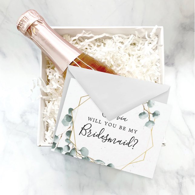 Eucalyptus Greenery Bridesmaid Proposal Card (Creator Uploaded)