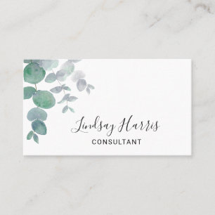 Eucalyptus Greenery Consultant Business Card