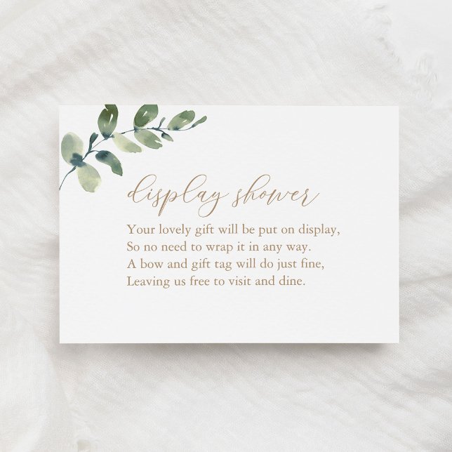 Eucalyptus Greenery Display Shower Enclosure Card (Creator Uploaded)