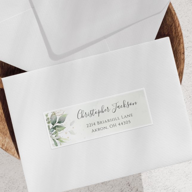 Eucalyptus Greenery Elegant Guest Address (Creator Uploaded)