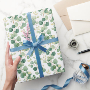 Eucalyptus Greenery Elegant Pattern Wrapping Paper