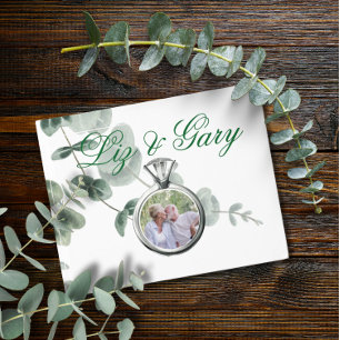 Eucalyptus Greenery Elegant Wedding  Guest Book