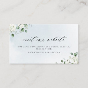 Eucalyptus greenery floral website Insert card