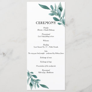 Eucalyptus Greenery Frame Green Blue White Black Programme