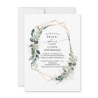Eucalyptus Greenery Geometric Modern Bridal Shower
