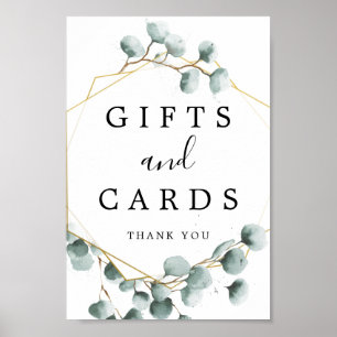 Eucalyptus Greenery Gifts and Cards Sign