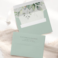 Eucalyptus Greenery Gold Leaves Elegant