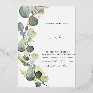 Eucalyptus Greenery Gold Wedding