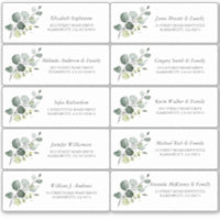Eucalyptus Greenery Guest Names Address Labels