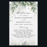 Eucalyptus Greenery Gum Botanical Wedding Program<br><div class="desc">Elegant and modern spring / midsummer botanical wedding program features a bouquet of soft watercolor greenery lush green leaves / botanical leaves / eucalyptus and gold glitter dust . Please find more matching designs and variations from my "blissweddingpaperie" store. And feel free to contact me for further customisation or matching...</div>