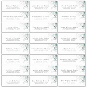 Eucalyptus Greenery Individual Address Labels