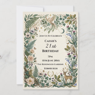 Eucalyptus Greenery Milestone Birthday Invitation