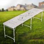 Eucalyptus Greenery Monogram Wedding   Beer Pong Table<br><div class="desc">This beautiful design with its watercolor eucalyptus greenery can be personalised with the couple's names and wedding date.</div>