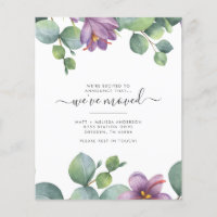 Eucalyptus Greenery Moving Announcement