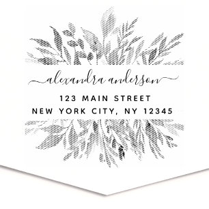 Eucalyptus Greenery Personal Return Address Self-inking Stamp
