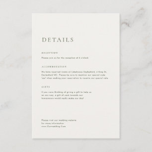 Eucalyptus Greenery & Pink Florals Wedding Enclosure Card