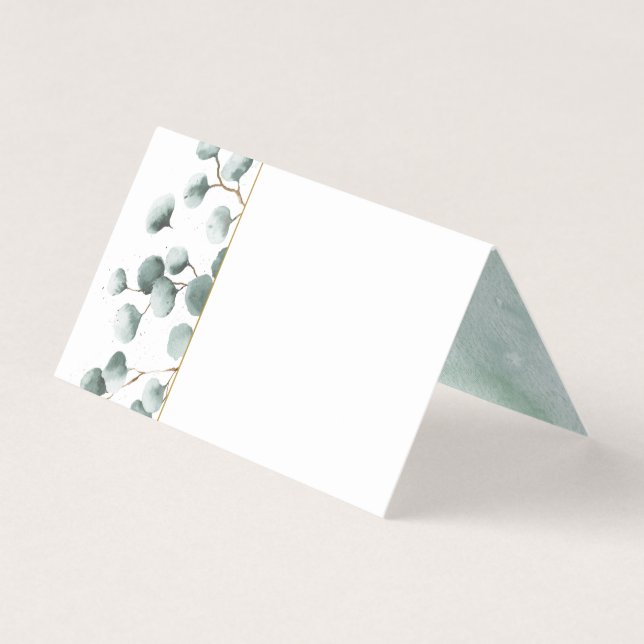 Eucalyptus Greenery Place Cards (Front)