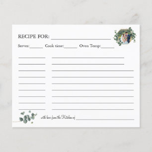 Eucalyptus greenery Recipe card