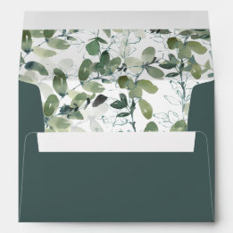 Eucalyptus Greenery Return Address  Envelope