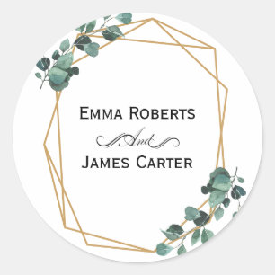 Eucalyptus Greenery Round Sticker