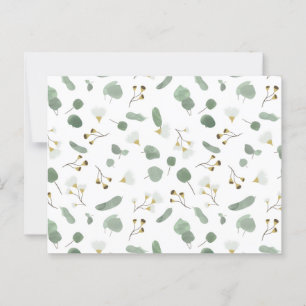 Eucalyptus Greenery Silver Dollar Gum Blossoms Postcard