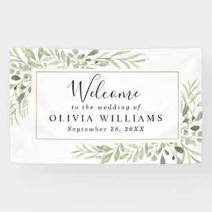 Eucalyptus Greenery Simple Wedding Banner