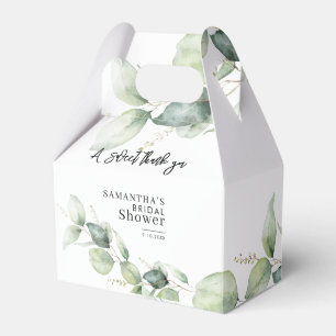 Eucalyptus Greenery Sweet Thank You Bridal Shower Favour Box