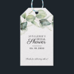 Eucalyptus Greenery Thank You Bridal Shower Gift Tags<br><div class="desc">Get your guests in the greenery spirit with these eucalyptus botanical greenery bridal shower gift tags. With a minimalistic design featuring lush foliage and script typography, these tags are sure to wow your guests. They are the perfect way to say thank you for being part of your special day. Delight...</div>