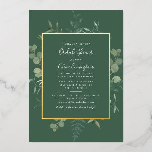 Eucalyptus Greenery Watercolor Bridal Shower