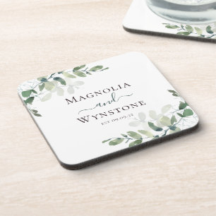 Eucalyptus Greenery Wedding Coaster