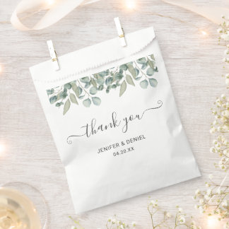 Eucalyptus Greenery Wedding Favour Bags