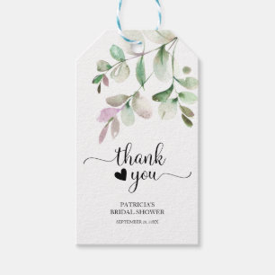 Eucalyptus Greenery Wedding Favour Thank You Tags