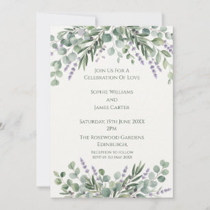 Eucalyptus Greenery Wedding Invitation