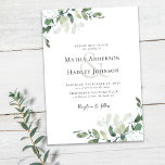 Eucalyptus Greenery Wedding Invitation<br><div class="desc">From our bestselling Eucalyptus Corners Wedding Suite</div>