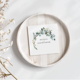 Eucalyptus Greenery Wedding Napkin