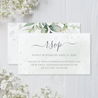 Eucalyptus Greenery Wedding Online RSVP