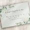 Eucalyptus Greenery Wedding RSVP Card