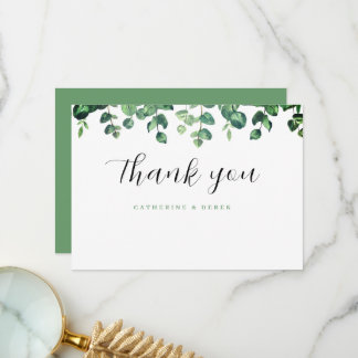Eucalyptus Greenery Wedding thank you cards