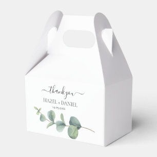 Eucalyptus Greenery Wedding Thank You Favour Box