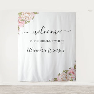 Eucalyptus Greenery Wedding Welcome Tapestry