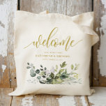 Eucalyptus Greenery Wedding Welcome Tote Bags<br><div class="desc">Welcome your wedding guests with these stylish and practical eucalyptus greenery wedding welcome tote bags. Featuring a modern design with elegant greenery accents, these tote bags are perfect for carrying wedding favours, snacks, and essentials. Personalise with the names of the bride and groom or a special message to make them...</div>