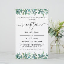 Eucalyptus Greenery White Reception