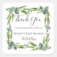 Eucalyptus Greenery Wreath Thank You