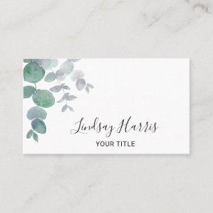Eucalyptus Greenery Your Title Business Card