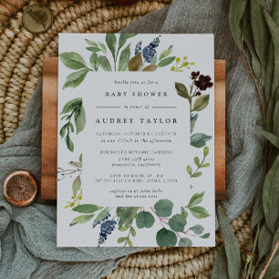 Eucalyptus Grove Baby Shower Invitation