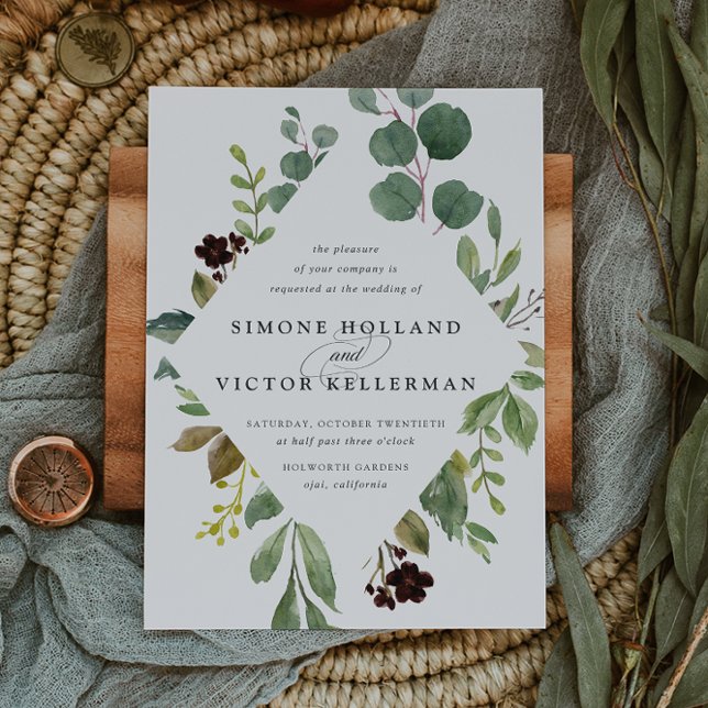 Eucalyptus Grove Wedding Invitation (Creator Uploaded)