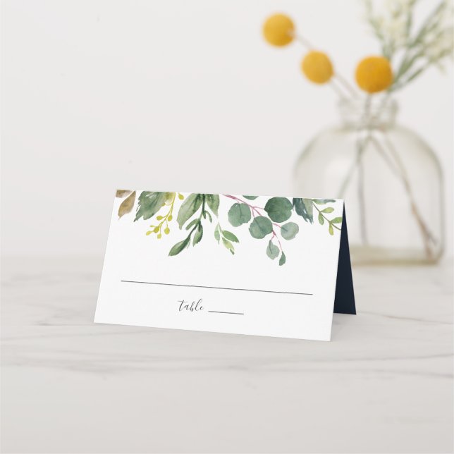 Eucalyptus Grove Wedding Place Card (Front)